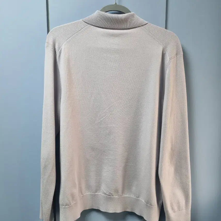 [BUNJANG] DKNY Open Collar Long Sleeve Knit / 한섬 DKNY 오픈 카라 긴팔 니트