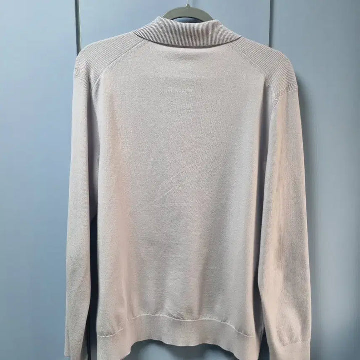 [BUNJANG] DKNY Open Collar Long Sleeve Knit / 한섬 DKNY 오픈 카라 긴팔 니트