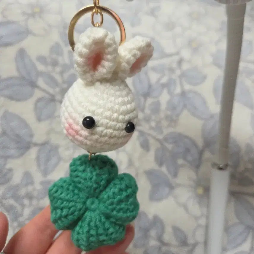 [BUNJANG] Handmade Crochet Rabbit Keyring / 토끼 뜨개키링