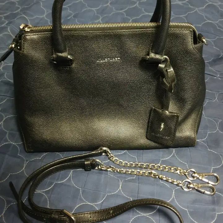 [BUNJANG] Jill Stuart Mini Charm Leather Dot Crossbody Bag / 질스튜어트 미니참 레더 도트겸 크로스백 블랙