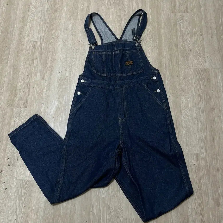 [BUNJANG] Small Bird Workwear Raw Denim Overall [Dark Blue] M / 스몰버드 워크웨어 오버롤 생지 데님 멜빵바지 [진청] M