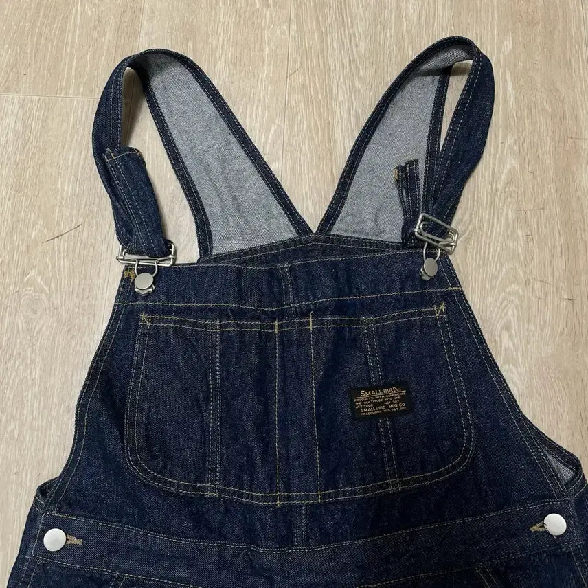 [BUNJANG] Small Bird Workwear Raw Denim Overall [Dark Blue] M / 스몰버드 워크웨어 오버롤 생지 데님 멜빵바지 [진청] M