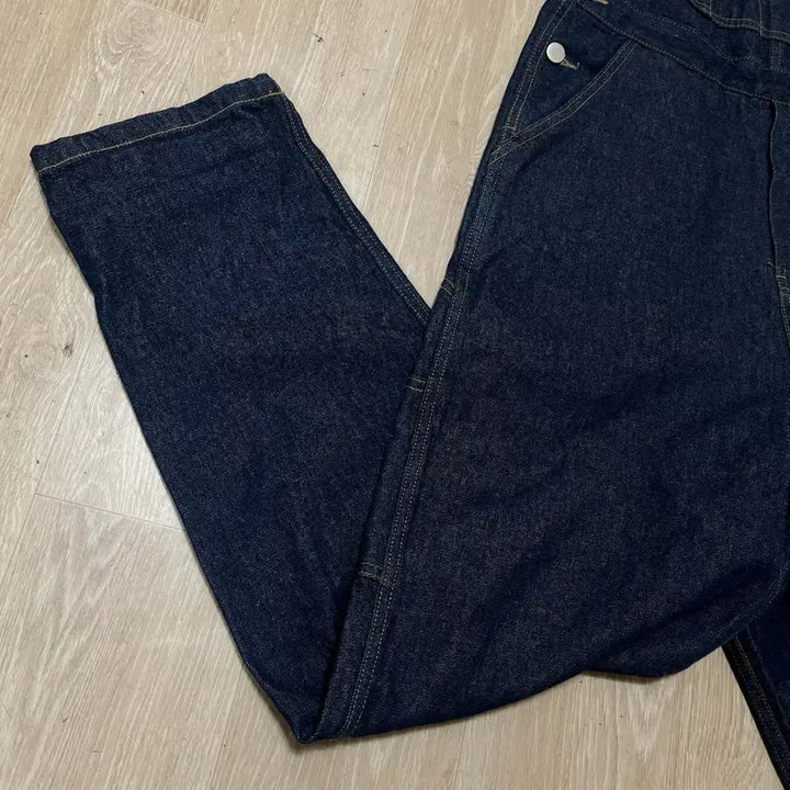 [BUNJANG] Small Bird Workwear Raw Denim Overall [Dark Blue] M / 스몰버드 워크웨어 오버롤 생지 데님 멜빵바지 [진청] M