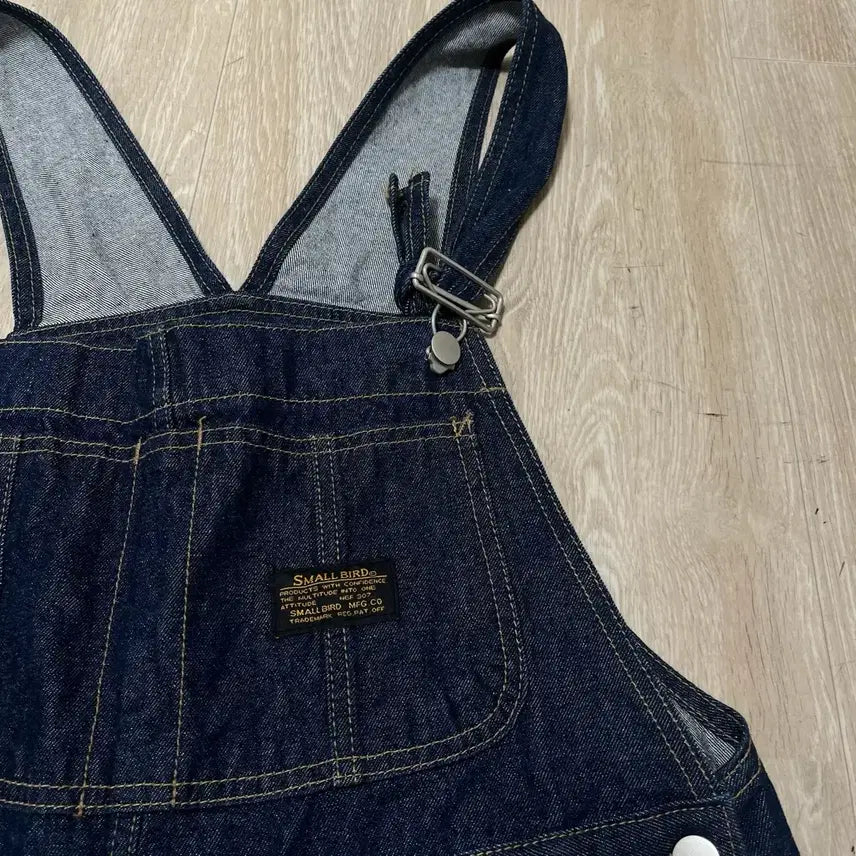 [BUNJANG] Small Bird Workwear Raw Denim Overall [Dark Blue] M / 스몰버드 워크웨어 오버롤 생지 데님 멜빵바지 [진청] M
