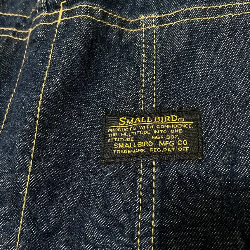 [BUNJANG] Small Bird Workwear Raw Denim Overall [Dark Blue] M / 스몰버드 워크웨어 오버롤 생지 데님 멜빵바지 [진청] M