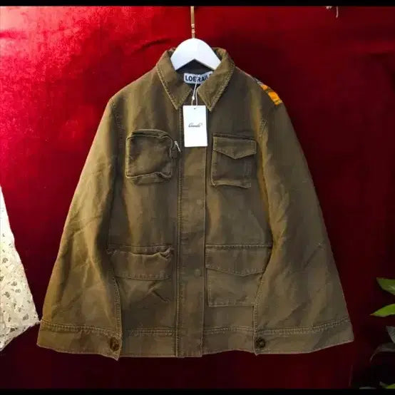 [BUNJANG] Roeeil Safari Cape Jacket - Khaki / 로에일 24 사파리 케이프 자켓 카키