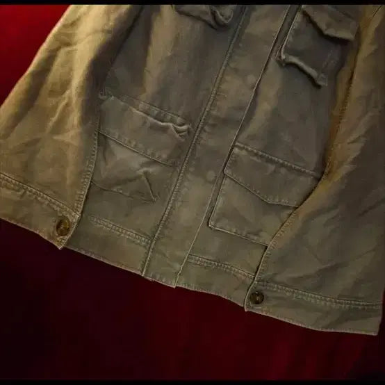 [BUNJANG] Roeeil Safari Cape Jacket - Khaki / 로에일 24 사파리 케이프 자켓 카키