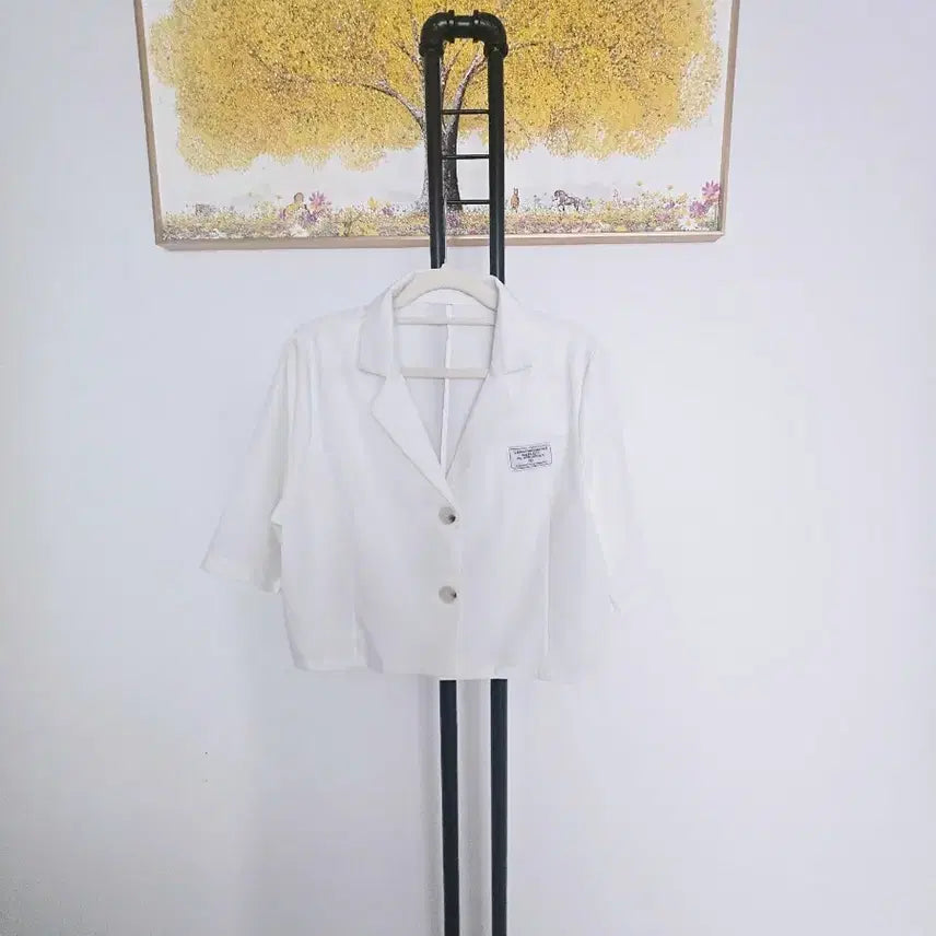 [SOLD OUT] 화이트 크롭 자켓