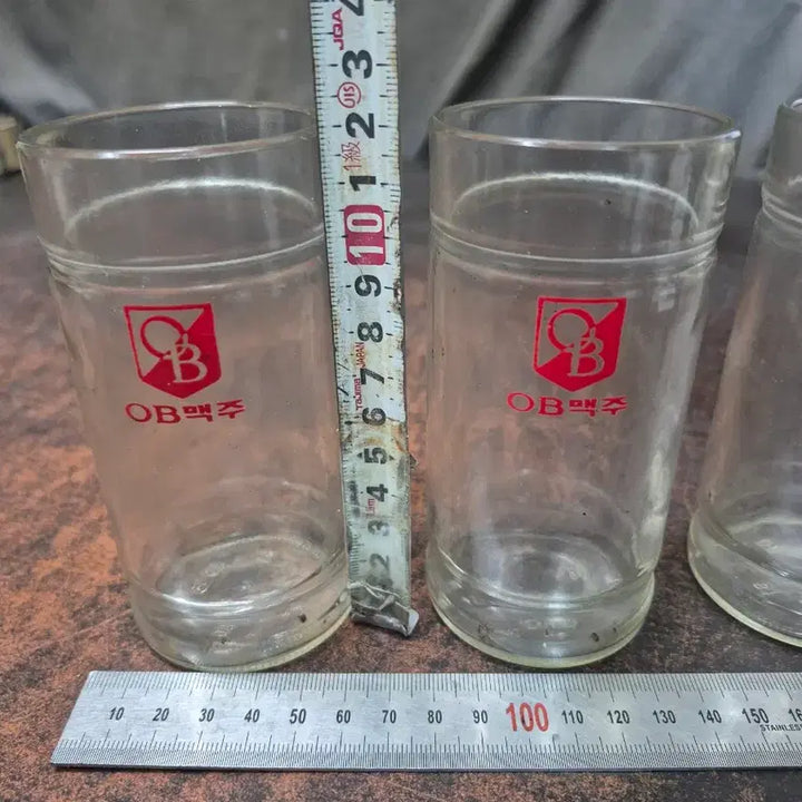 [SOLD OUT] 1980년 OB맥주 빈티지 맥주컵 유리컵 4개