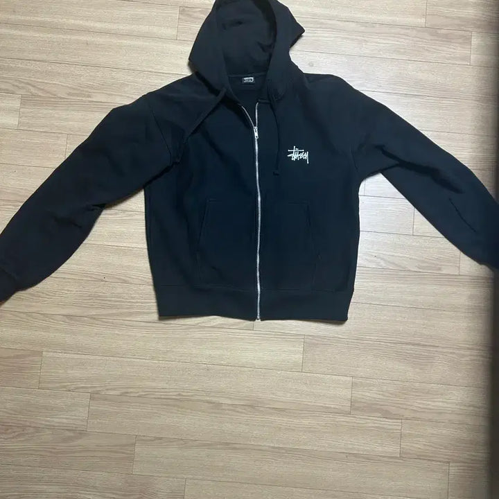 [BUNJANG] Stussy Basic Hoodie Zip-up Black L / 스투시 베이직 후드집업 블랙 L
