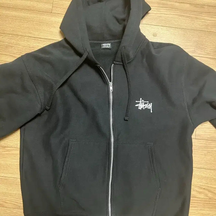 [BUNJANG] Stussy Basic Hoodie Zip-up Black L / 스투시 베이직 후드집업 블랙 L