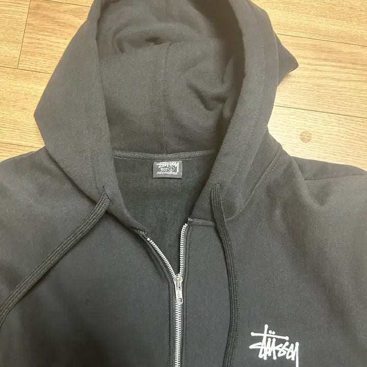 [BUNJANG] Stussy Basic Hoodie Zip-up Black L / 스투시 베이직 후드집업 블랙 L