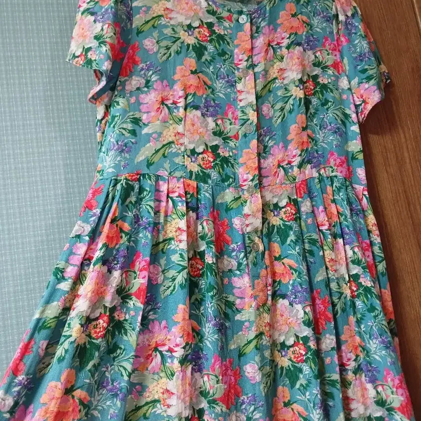 [BUNJANG] Punggi Rayon 100% Floral Dress / 풍기인견 100 플라워  원피스