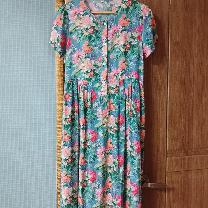[BUNJANG] Punggi Rayon 100% Floral Dress / 풍기인견 100 플라워  원피스