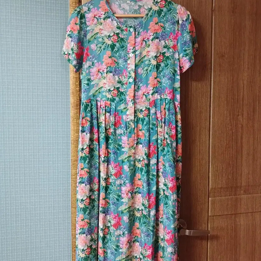 [BUNJANG] Punggi Rayon 100% Floral Dress / 풍기인견 100 플라워  원피스