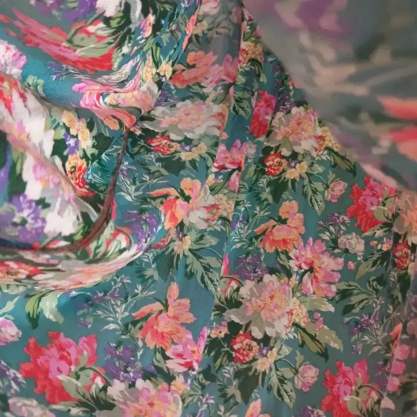 [BUNJANG] Punggi Rayon 100% Floral Dress / 풍기인견 100 플라워  원피스