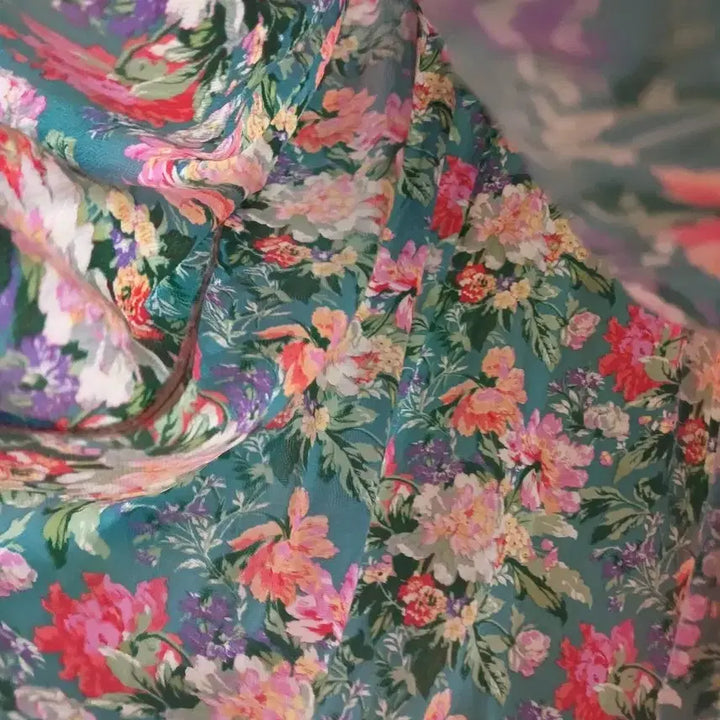 [BUNJANG] Punggi Rayon 100% Floral Dress / 풍기인견 100 플라워  원피스