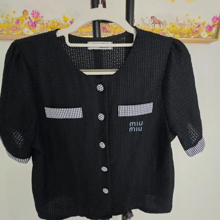 [SOLD OUT] 반팔 블라우스 자켓(새상품)
