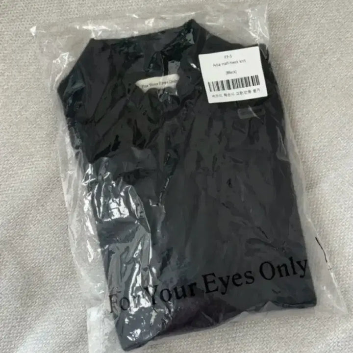 [BUNJANG] Fyeo Half Neck Knit Sweater / 포유온(Fyeo) 하프넥니트 블랙 새상품