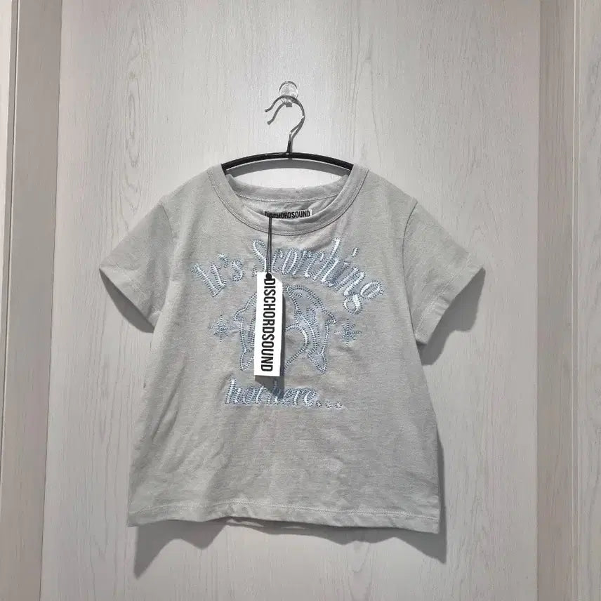 [BUNJANG] Discord Sound Dolphin Crop T-shirt / 디스코드사운드에서 나온 돌핀 크롭 반팔 티셔츠