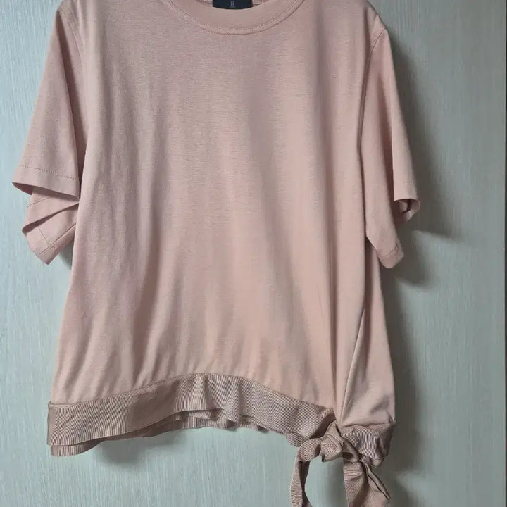 [SOLD OUT] 랑방 컬렉션  티셔츠 반팔 밑단 포인트 66 한섬