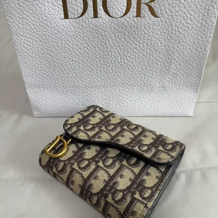 [BUNJANG] Dior Saddle Lotus Wallet / [정품] 디올 새들 로터스 중지갑