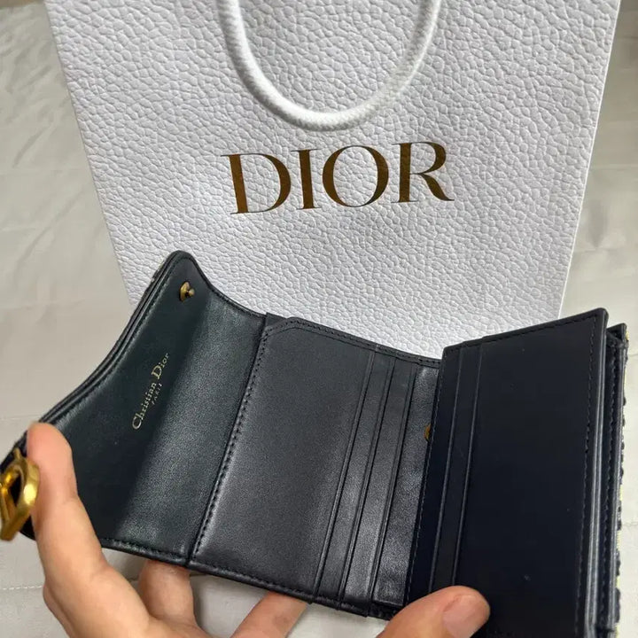 [BUNJANG] Dior Saddle Lotus Wallet / [정품] 디올 새들 로터스 중지갑