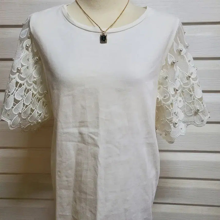 [SOLD OUT] 블라우스 스트라이프 레이스