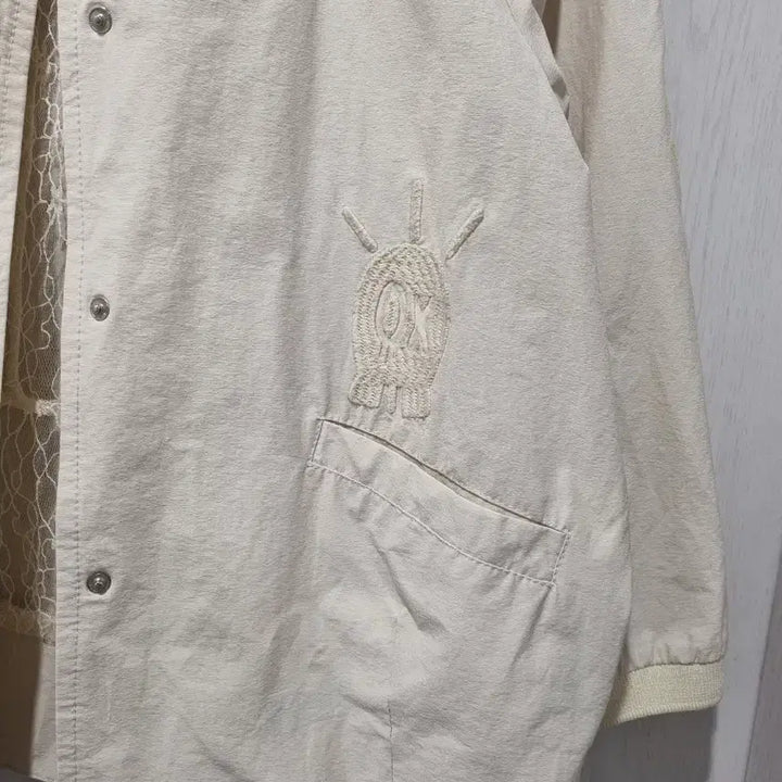 [BUNJANG] Embroidered Windbreaker Jacket / 자수7부 바람막이 점퍼