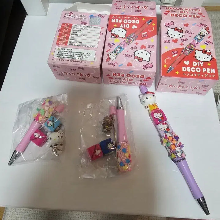 [SOLD OUT] 헬로키티 DIY 데코펜 세트 키티다꾸펜 (새상품)