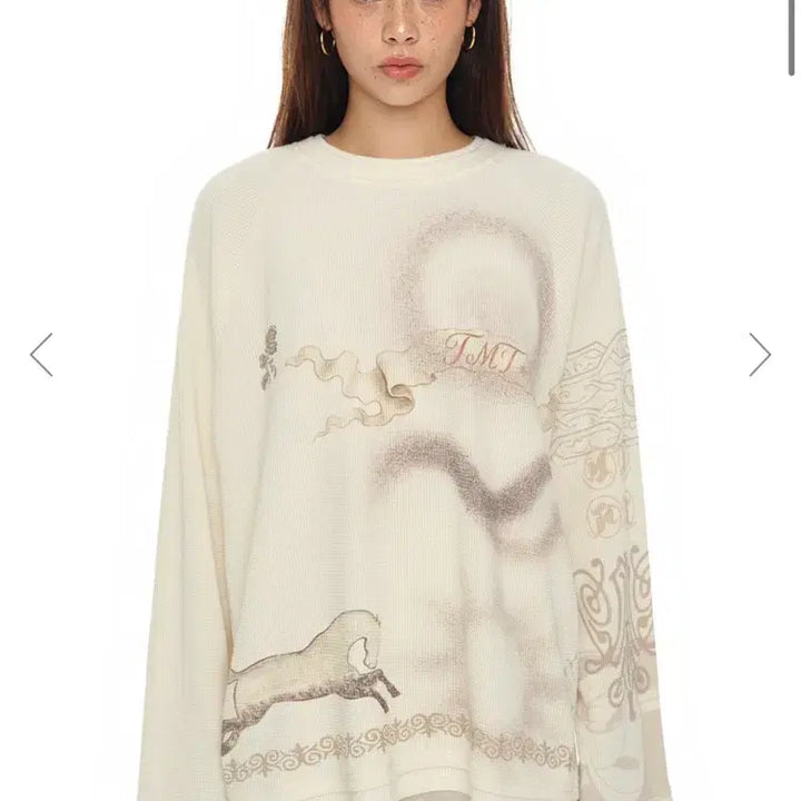 [BUNJANG] Too Much Tax Waffle Oversized Long Sleeve T-shirt / 투머치택스 와플 오버 긴팔티 -새상품