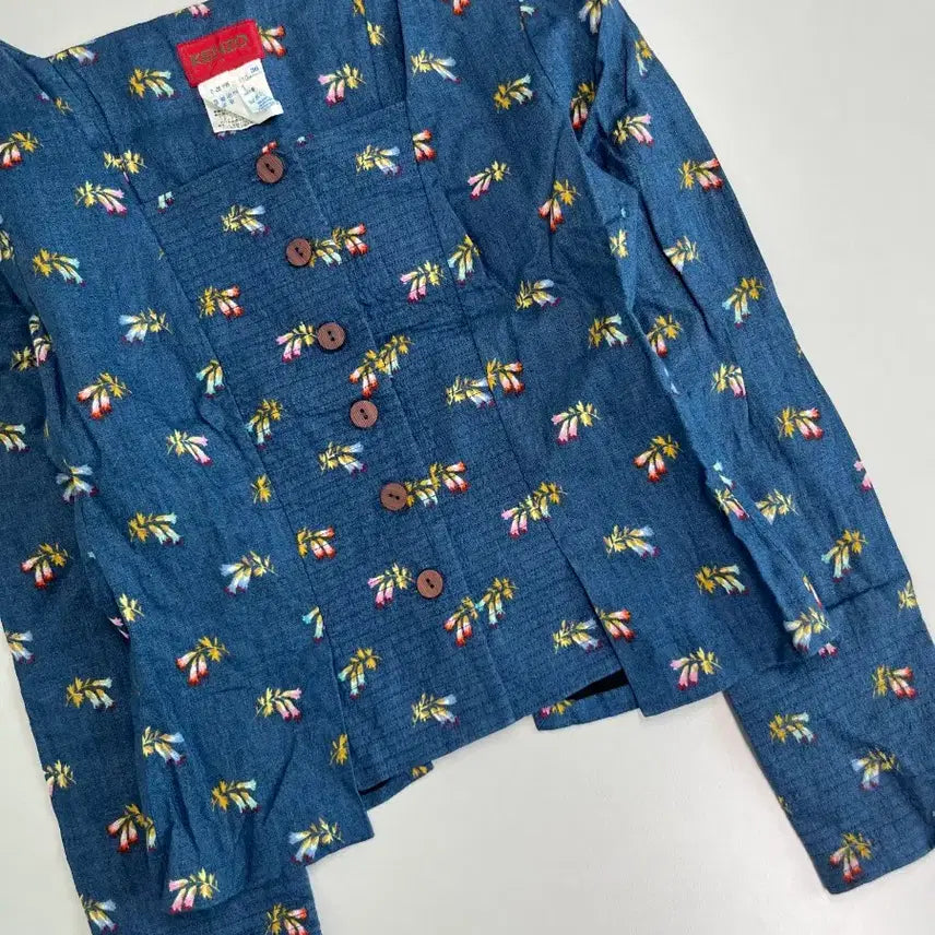 [BUNJANG] Kenzo Flower Pattern Blouse / [정품] 겐조 플라워 패턴 블라우스