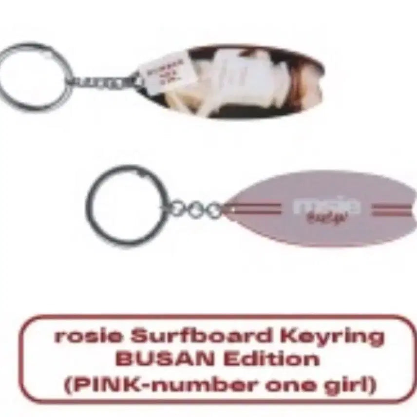 [BUNJANG] Rosé Number One Girl Surfboard Keyring / 로제 키링 서프보드 넘버원걸 부산팝업