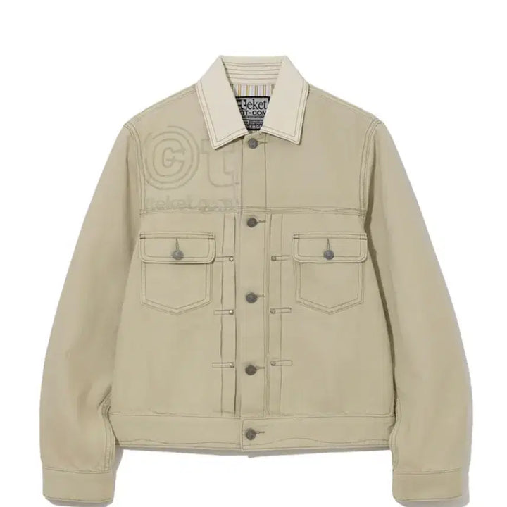 [BUNJANG] Immaze Curve Stitch Jacket - Beige / (새상품) 테켓 자켓 Immaze Curve Stitch Jacket -