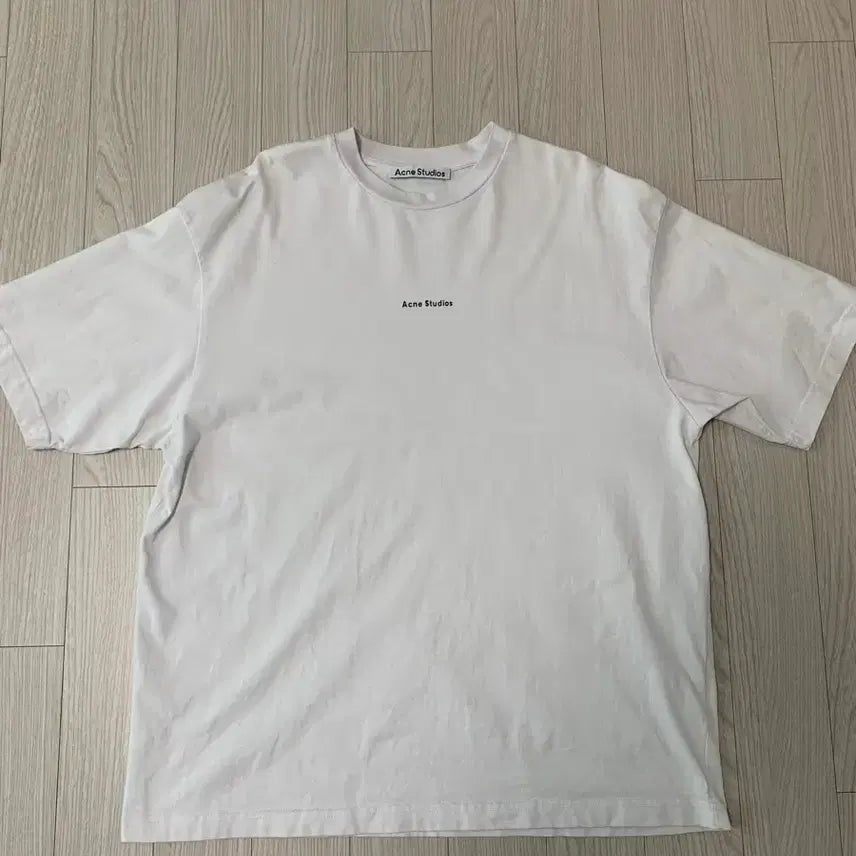 [BUNJANG] Acne Studios White Logo T-Shirt / 아크네 스튜디오 화이트 반팔 티셔츠