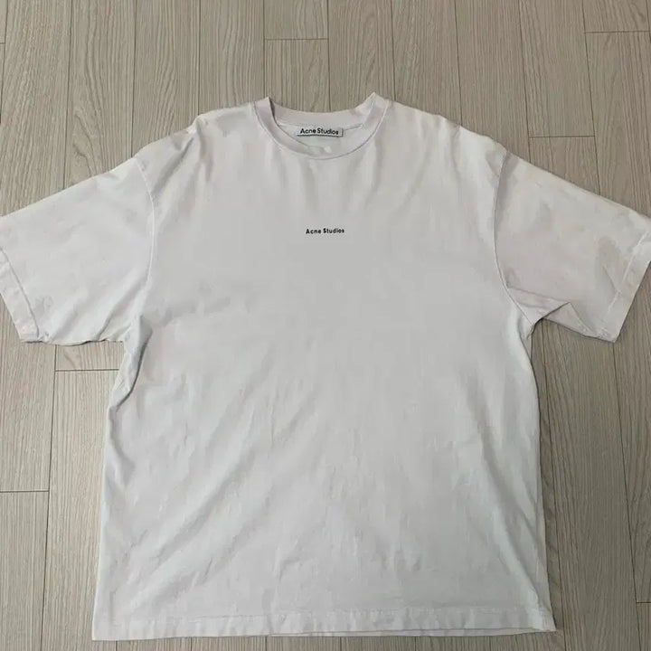 [BUNJANG] Acne Studios White Logo T-Shirt / 아크네 스튜디오 화이트 반팔 티셔츠