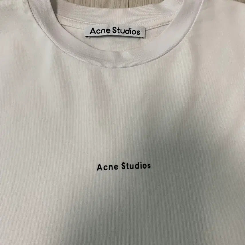 [BUNJANG] Acne Studios White Logo T-Shirt / 아크네 스튜디오 화이트 반팔 티셔츠