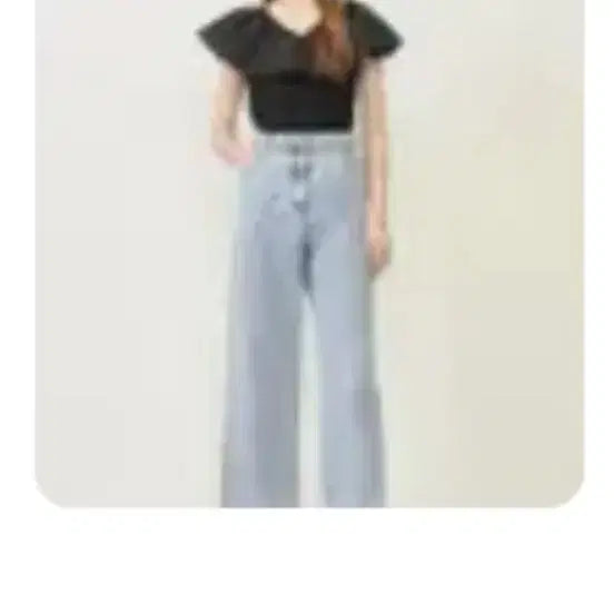 [BUNJANG] OZHOCON Second Frill Detail T-Shirt / 오즈세컨 티셔츠