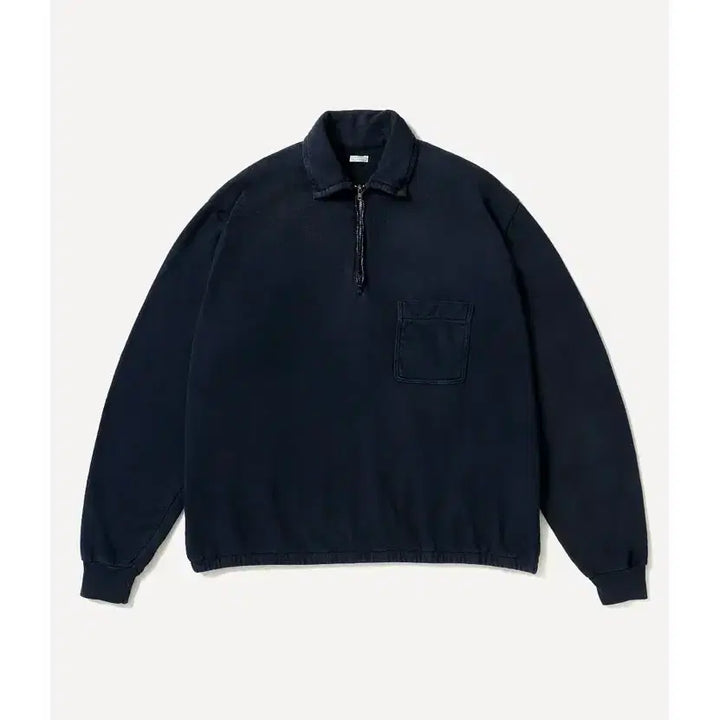 [SOLD OUT] 아프레쎄 라이트웨이트 하프집 스웻 네이비