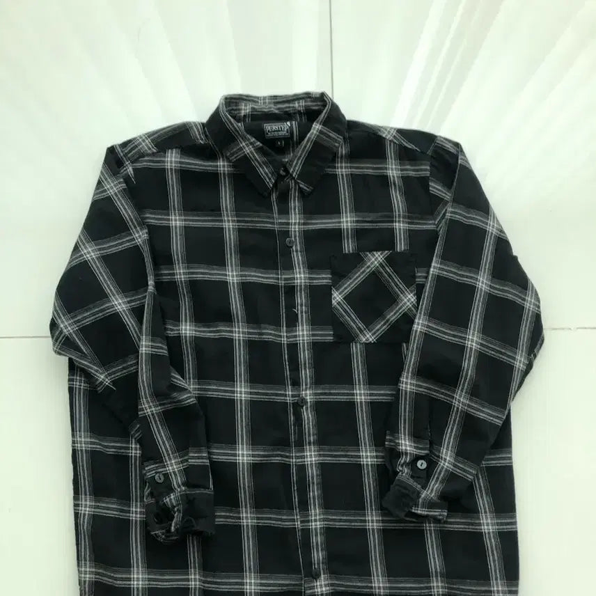 [BUNJANG] Perstep Check Shirt L100 / 퍼스텝 체크 셔츠L100