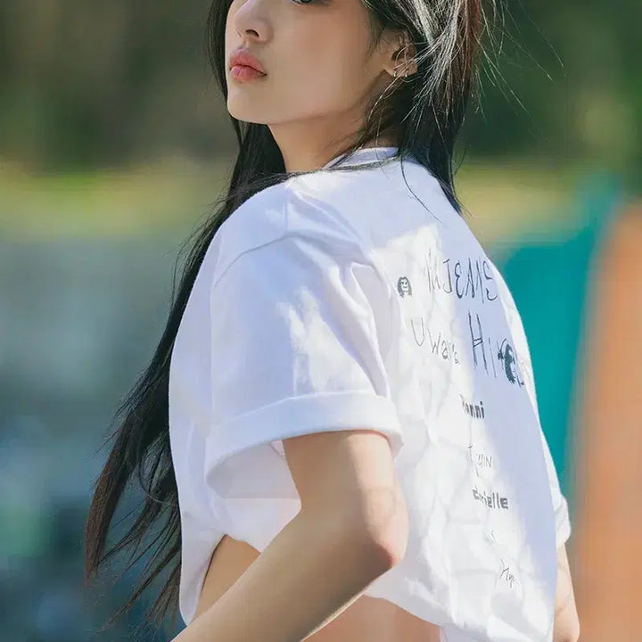 [BUNJANG] NewJeans Hiroshi Fujiwara Collaboration T-shirt / 뉴진스 후지와라 히로시 콜라보 티셔츠