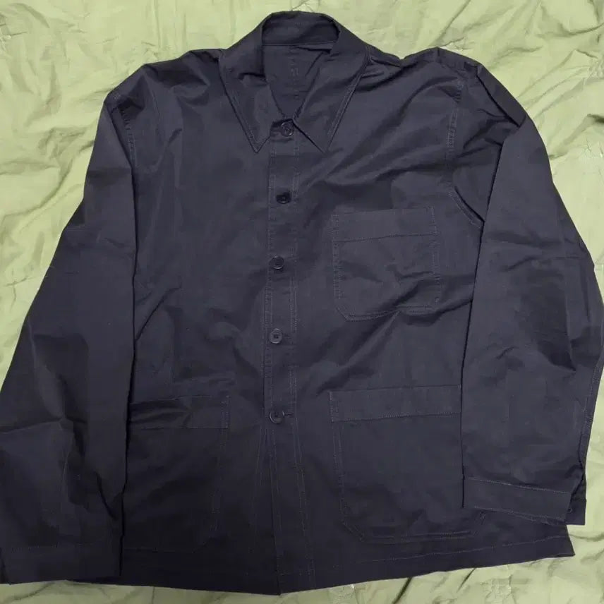 [BUNJANG] Steady Everywhere Work Shirt Jacket Dark Gray Size 2 / 스테디 에브리웨어 워크 셔츠 자켓 다크 그레이 2사이즈