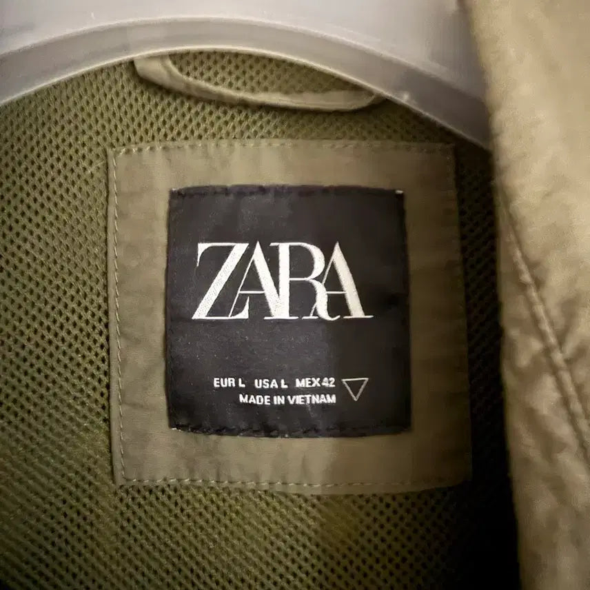 [BUNJANG] Zara Shirt Outerwear (Khaki, L) / 자라 셔츠형 아우터(카키색)