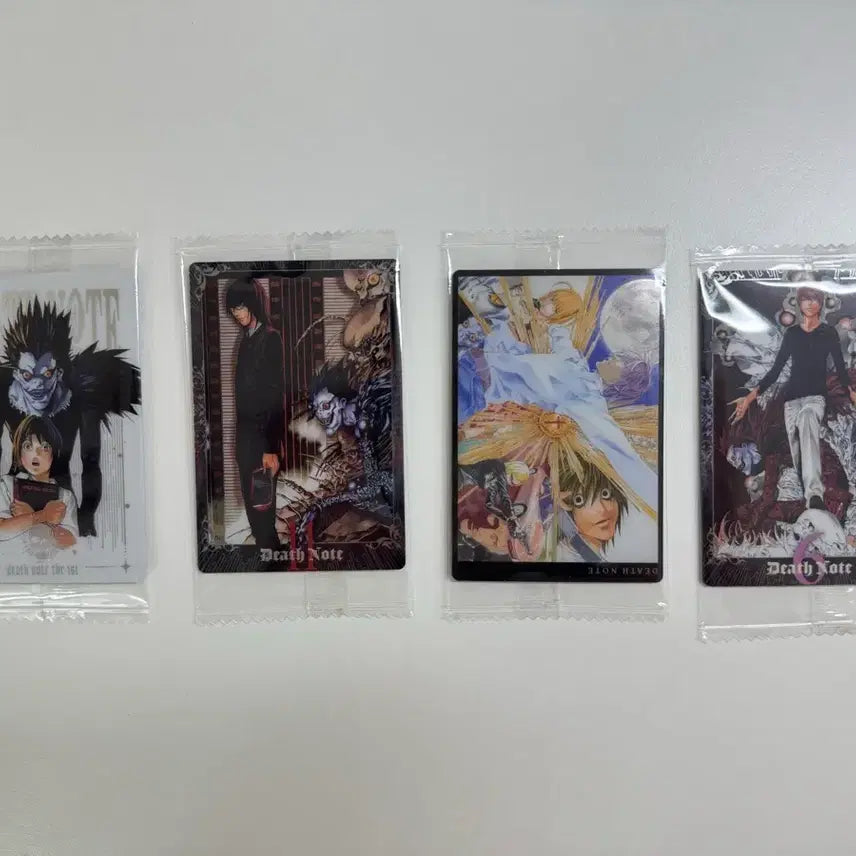 [BUNJANG] Death Note Wafer Card Secret Ryuk, Light, L, Misa Bundle Set / (일괄) 데스노트 웨하스 카드 시크릿 류크, 라이토, 엘, 미사