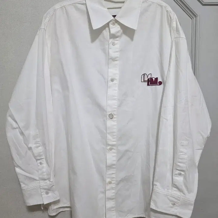 [BUNJANG] Lucky Marche Oversized White Oxford Shirt / 럭키마르쉐 오버핏 화이트 옥스포드 셔츠