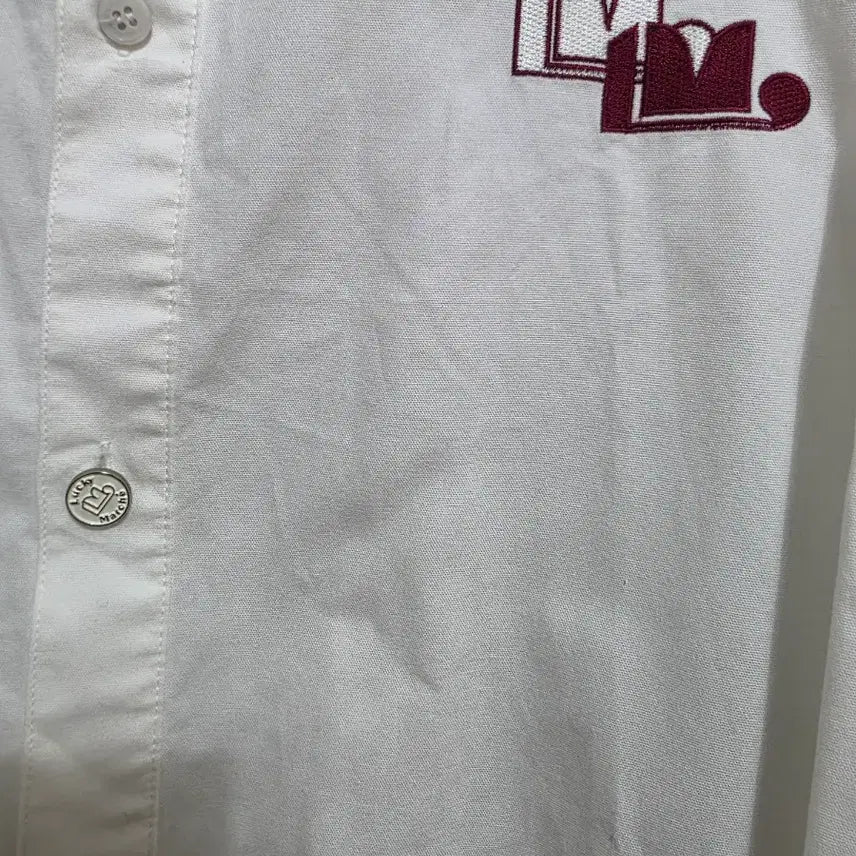 [BUNJANG] Lucky Marche Oversized White Oxford Shirt / 럭키마르쉐 오버핏 화이트 옥스포드 셔츠