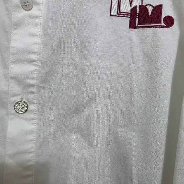 [BUNJANG] Lucky Marche Oversized White Oxford Shirt / 럭키마르쉐 오버핏 화이트 옥스포드 셔츠