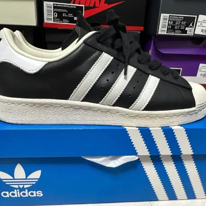 [BUNJANG] Adidas Superstar Core Black Sneakers / 아디다스 슈퍼스타 코어 블랙