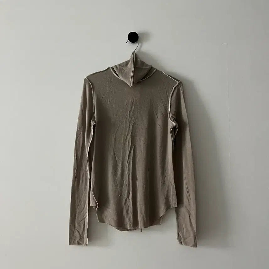 [BUNJANG] Hinge Slim Turtle Neck T-Shirt / 힌지 목폴라 티셔츠