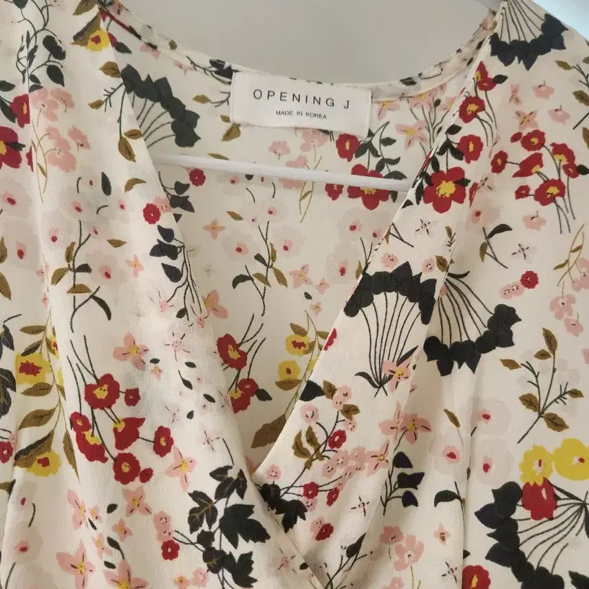 [BUNJANG] Opening J Flower Chiffon Long Dress / 오프닝제이 플라워 쉬폰 롱 원피스